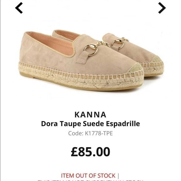 Kanna Dora Suede Leather Platform Espadrilles Size 8 / 39 Made in Spain - Picture 4 of 14